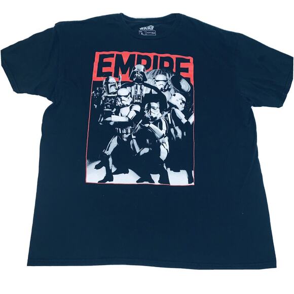 XL Star Wars Mens T-shirt Galactic Empire Troopers Darth Vader Boba Fett GUC - Picture 1 of 9